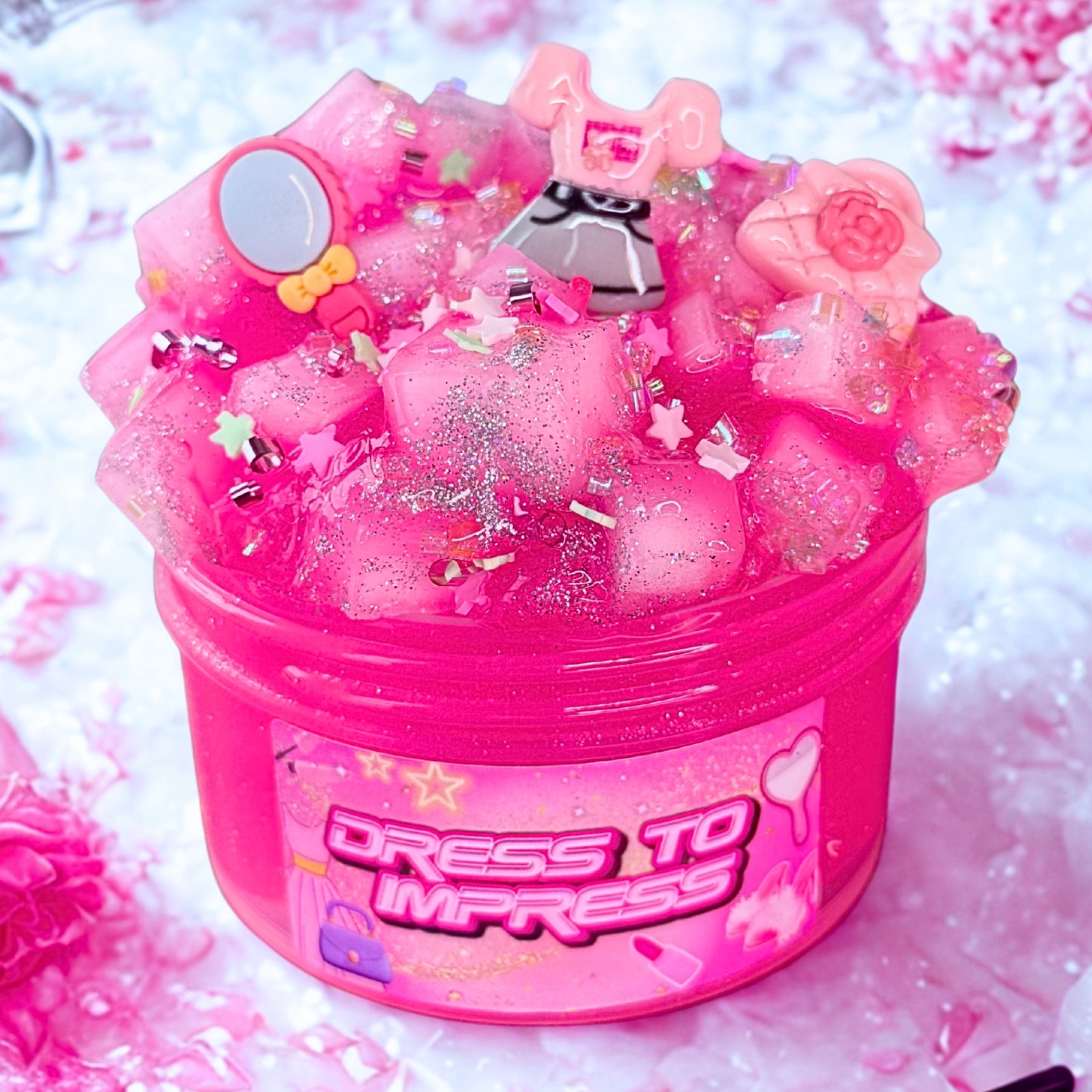 DRESS TO IMPRESS JELLY CUBE SLIME – Stress Pop Slime