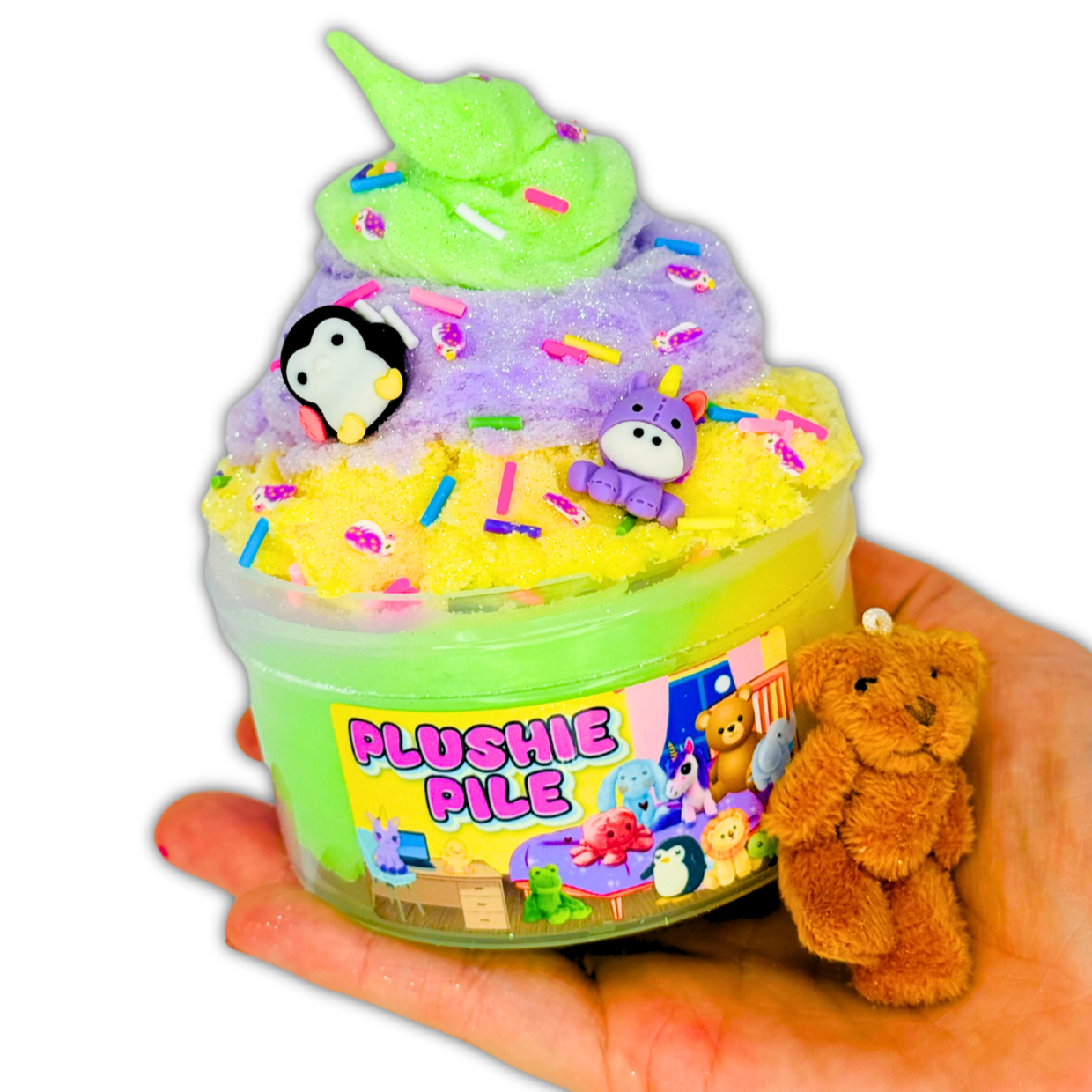 Plushie Pile Cloud Slime with and Teddy