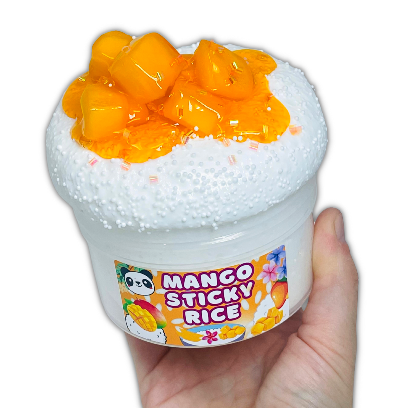 Mango Sticky Rice Slime – Stress Pop Slime