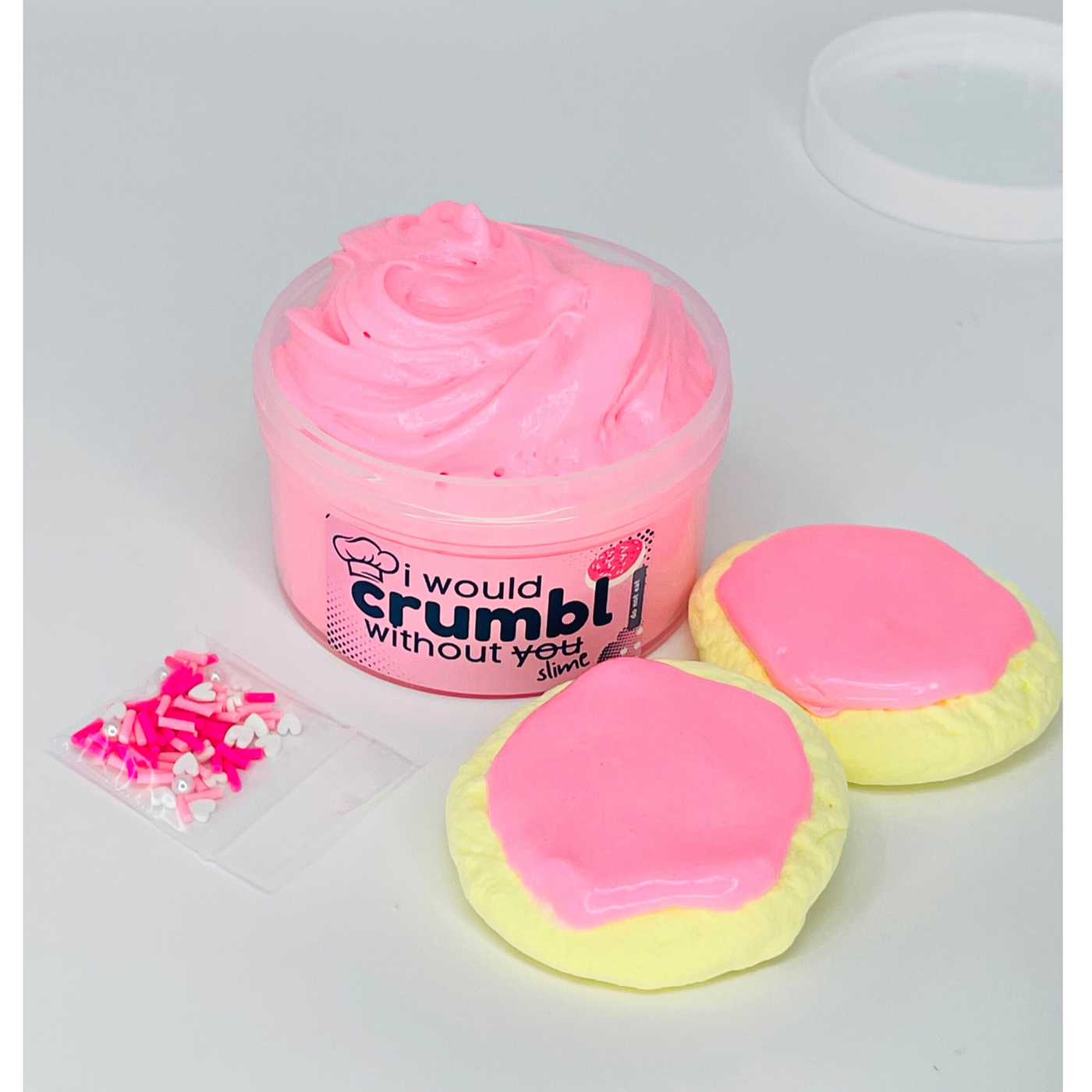 Valentine's Crumbl Cookie DIY Clay Kit Slime