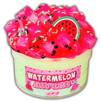 WATERMELON JELLO CUBES SLIME