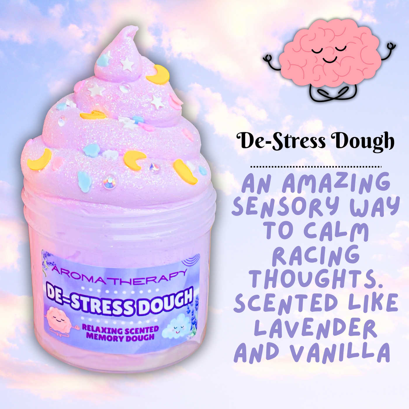 Aromatherapy Bundle DeStress Dough + Happy Thoughts