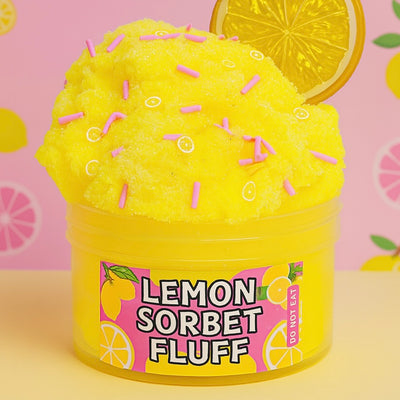 Lemon Sorbet Fluff Cloud Slime