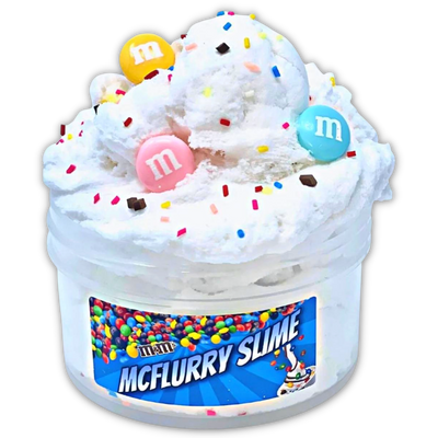 M&M McFlurry Ice Cream Cloud Slime